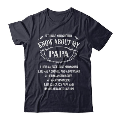 5 Things You Should Know About My Papa-T-Shirt & Hoodie-Premium T-Shirt-Midnight Navy