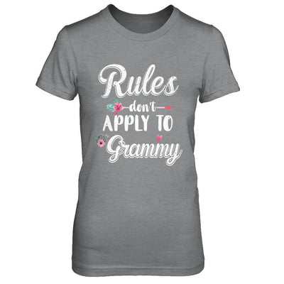 Grandmother Rules Don't Apply To Grammy-T-Shirt & Hoodie-Women's T-Shirt-Sport Grey
