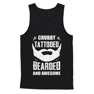 Chubby Tattooed Bearded And Awesome Tattoos-T-Shirt & Hoodie-Unisex Tank-Black