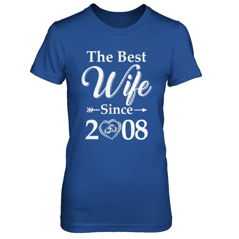 13th Married Together Anniversary Since 2008 Husband Wife-T-Shirt & Hoodie-Women's T-Shirt-Royal