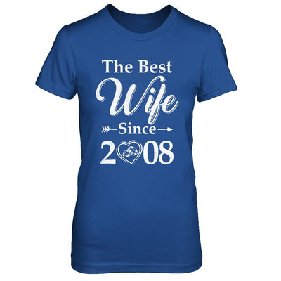 13th Married Together Anniversary Since 2008 Husband Wife-T-Shirt & Hoodie-Women's T-Shirt-Royal