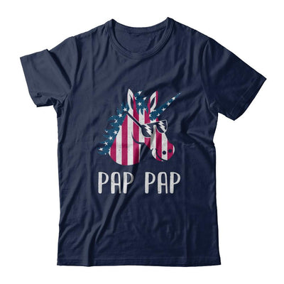 Patriotic Pap Pap Unicorn Americorn 4Th Of July-T-Shirt & Hoodie-Classic T-Shirt-Navy
