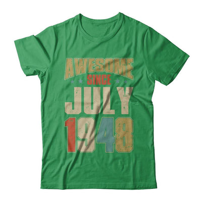 Vintage Retro Awesome Since July 1948 73th Birthday-T-Shirt & Hoodie-Premium T-Shirt-Kelly Green