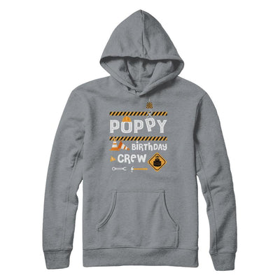 Poppy Birthday Crew Construction Birthday Party Gift-T-Shirt & Hoodie-Pullover Hoodie-Light Steel