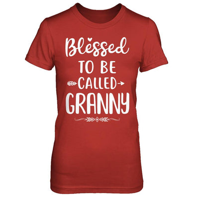 Funny Grandma Blessed To Be Called Granny-T-Shirt & Hoodie-Women's T-Shirt-Red