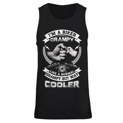I'm A Biker Grampy Like A Normal Grampy But Way Cooler-T-Shirt & Hoodie-Unisex Tank-Black