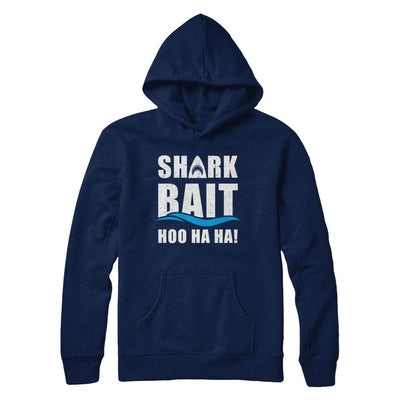 Funny Shark Bait Hoo Ha Ha Shark-T-Shirt & Hoodie-Pullover Hoodie-Navy