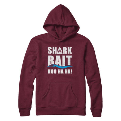 Funny Shark Bait Hoo Ha Ha Shark-T-Shirt & Hoodie-Pullover Hoodie-Maroon
