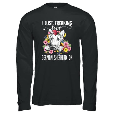 Dog I Just Freaking Love German Shepherd-T-Shirt & Tank Top-