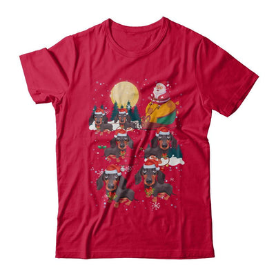 Dog Reindeer Dachshund Christmas Gift-T-Shirt & Sweatshirt-Classic T-Shirt-Red