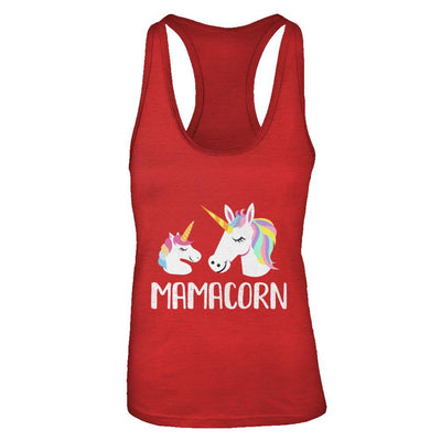 Mamacorn Unicorn Mom And Baby Mothers Day-T-Shirt & Tank Top-Women's Ideal Racerback Tank-Red