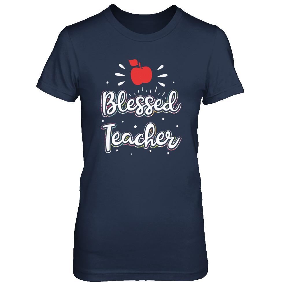 Blessed Teacher Gift-T-Shirt & Hoodie-Women's T-Shirt-Navy