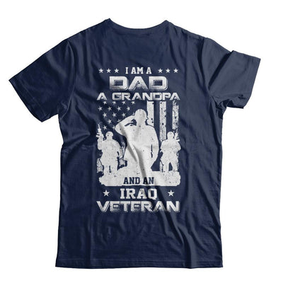 I'm A Dad A Grandpa And An Iraq Veteran-T-Shirt & Hoodie-Classic T-Shirt-Navy
