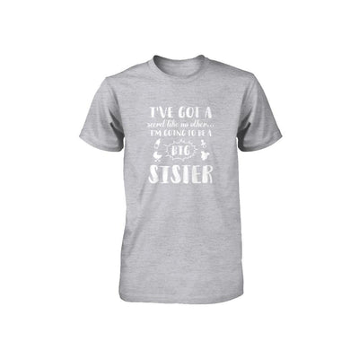 Secret Like No Other I'm Going To Be A Big Sister Youth-Youth Shirt-Youth T-Shirt-Athletic Heather