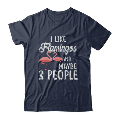 I Like Flamingos And Maybe 3 People-T-Shirt & Hoodie-Classic T-Shirt-Navy