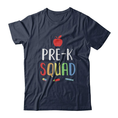 Pre-K Preschool Squad Back To School Teacher Gift-T-Shirt & Hoodie-Classic T-Shirt-Navy