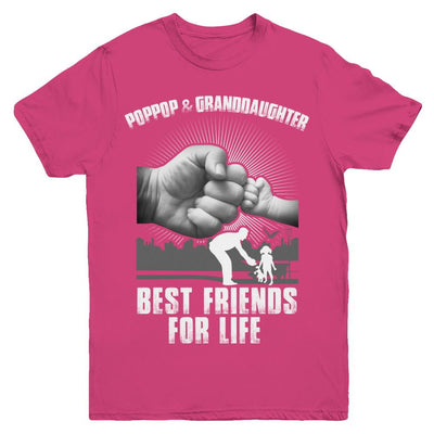 Poppop And Granddaughter Best Friends For Life Youth-Youth Shirt-Youth T-Shirt-Heliconia