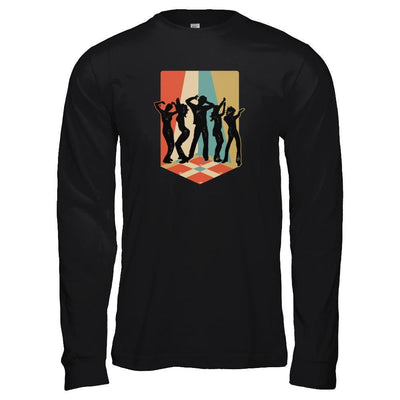 Classic Vintage Retro Style Dance Music-T-Shirt & Tank Top-Long Sleeve T-Shirt-Black
