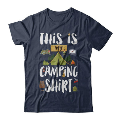 Funny This Is My Camping-T-Shirt & Hoodie-Classic T-Shirt-Navy