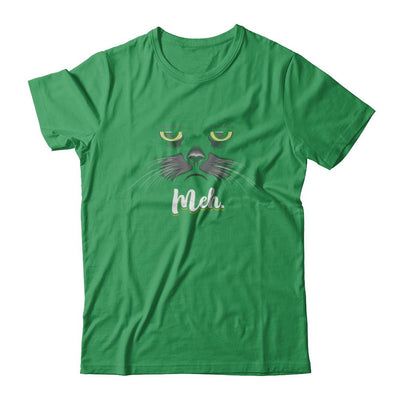 Funny Halloween Cat Meh Gift-T-Shirt & Sweatshirt-Premium T-Shirt-Kelly Green