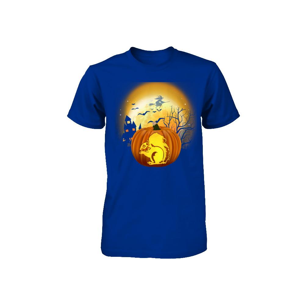 Pumpkin Squirrel Halloween Human Costume Youth-Youth Shirt-