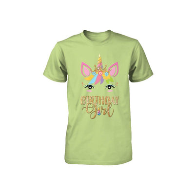 Cute Unicorn Girl Daughter Birthday Gift Youth-Youth Shirt-Toddler T-Shirt-Key Lime