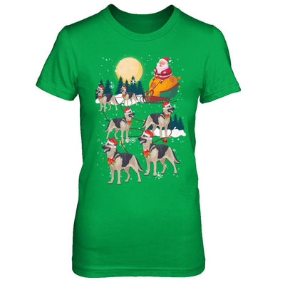 Dog Reindeer German Shepherd Christmas Gift-T-Shirt & Sweatshirt-Women's T-Shirt-Irish Green