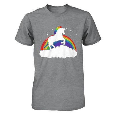 Totally Straight Unicorn Rainbow Gay Pride-T-Shirt & Hoodie-Classic T-Shirt-Sport Grey