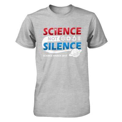 Science Not Silence March Science Earth Day 2017-T-Shirt & Hoodie-Premium T-Shirt-Heather Gray