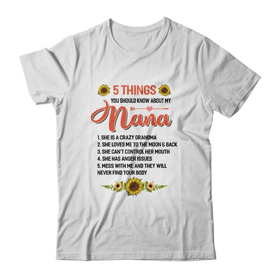 5 Things You Should Know About My Nana-T-Shirt & Hoodie-Classic T-Shirt-White