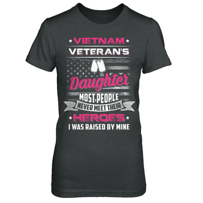 Vietnam Veteran's Daughter I Was Raised By Mine-T-Shirt & Hoodie-Women's T-Shirt-Dark Heather