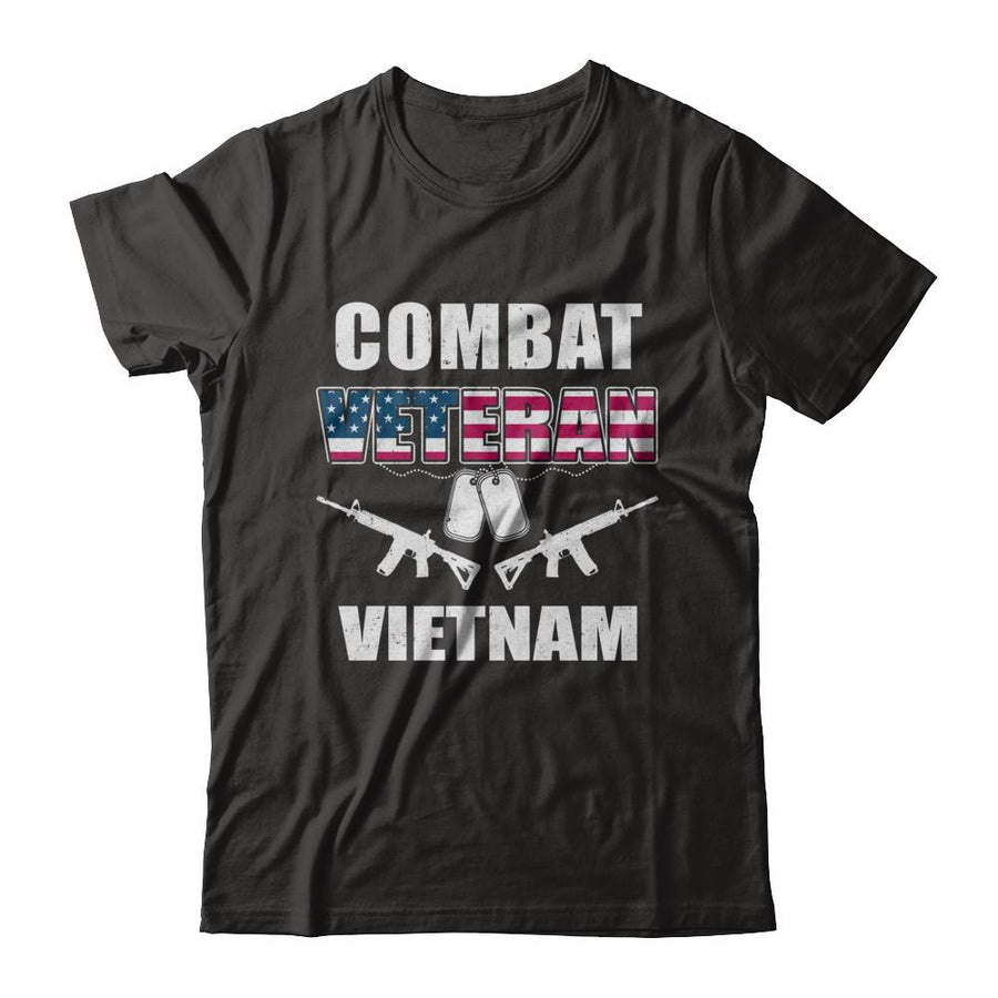 Combat Veteran Vietnam-T-Shirt & Hoodie-Classic T-Shirt-Black