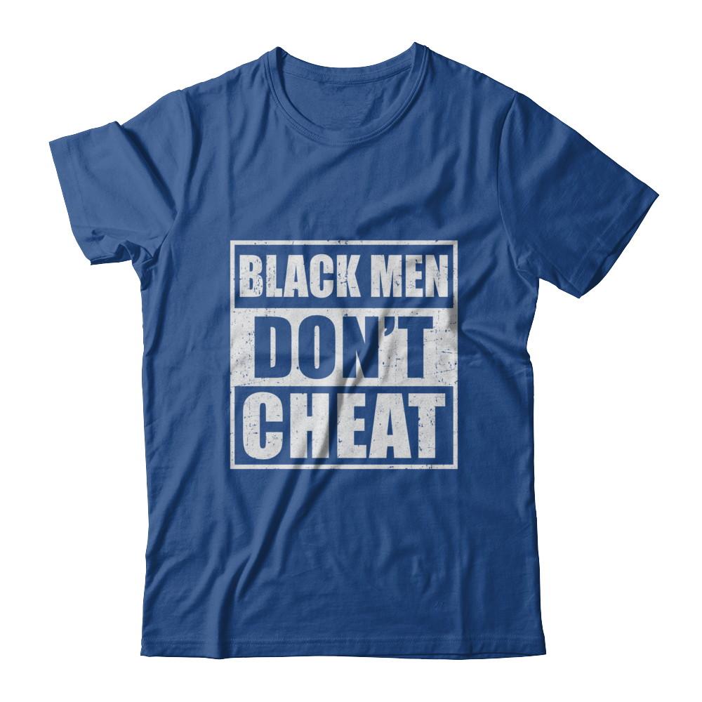 Funny Black Men Dont Cheat-T-Shirt & Hoodie-Classic T-Shirt-Royal
