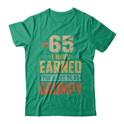 Vintage The Right To Be Grumpy 65th 1956 Birthday Gift-T-Shirt & Hoodie-Classic T-Shirt-Kelly Green