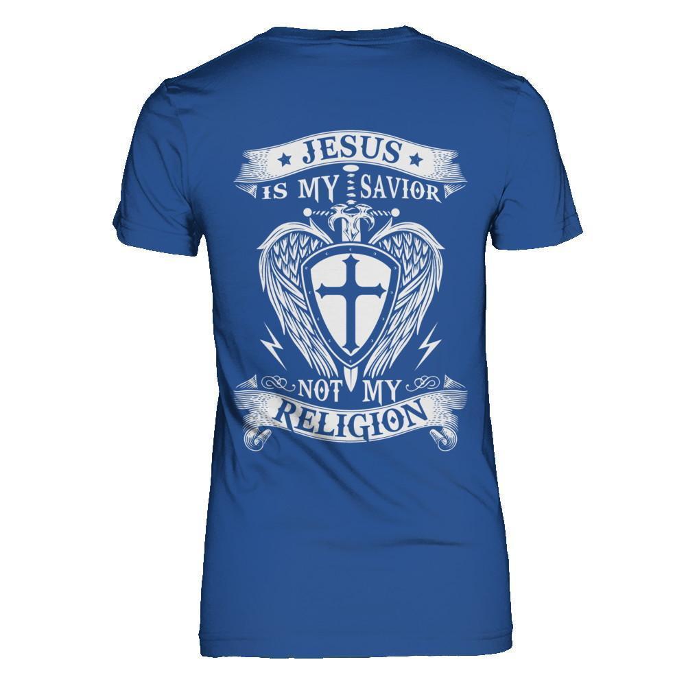 Knight Templar Jesus Is My Savior Not My Religion-T-Shirt & Hoodie-Women's T-Shirt-Royal
