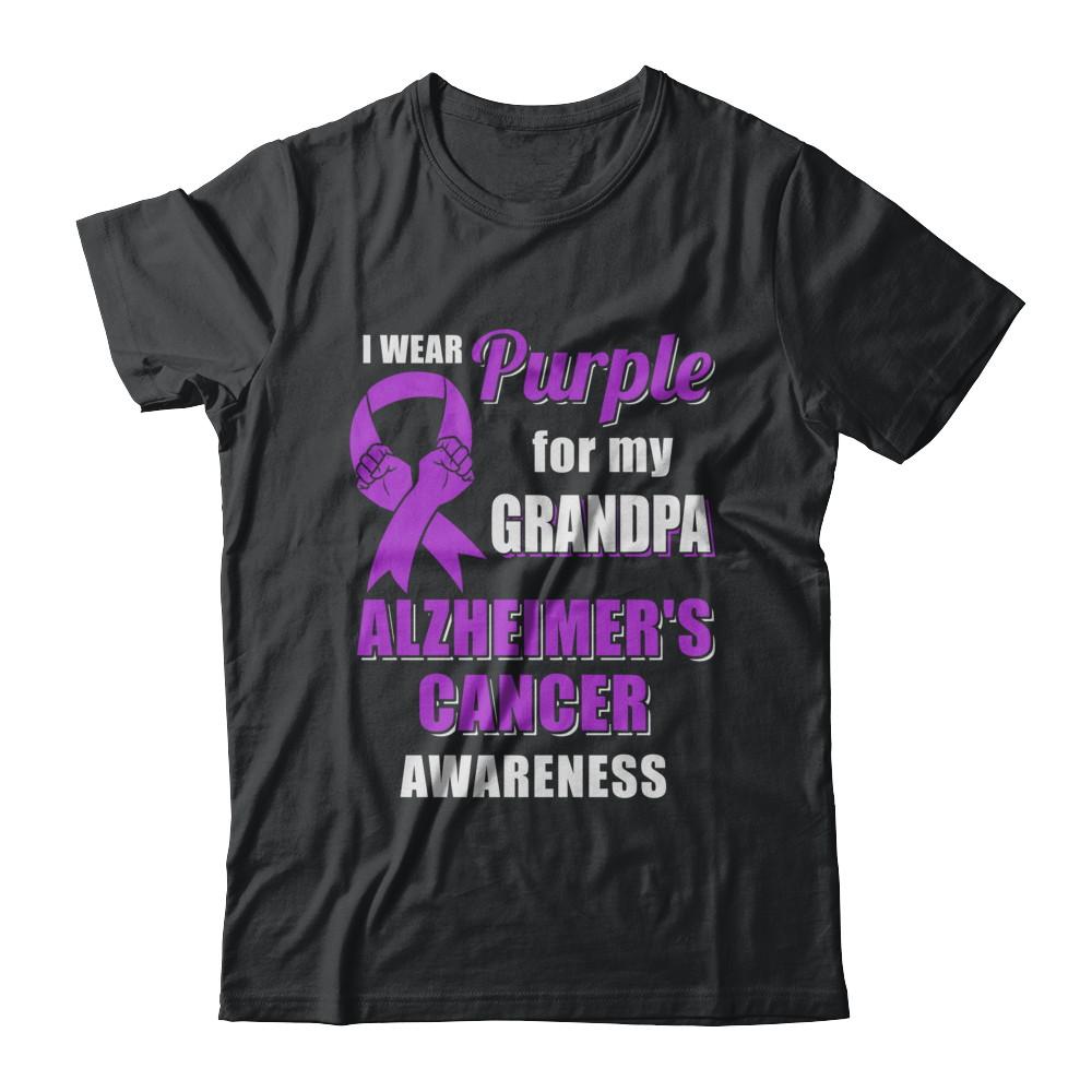 I Wear Purple For My Grandpa Alzheimer's Awareness
