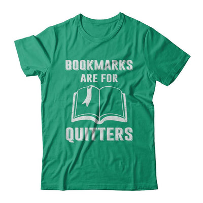 Bookmarks Are For Quitters Funny Bookworm-T-Shirt & Hoodie-