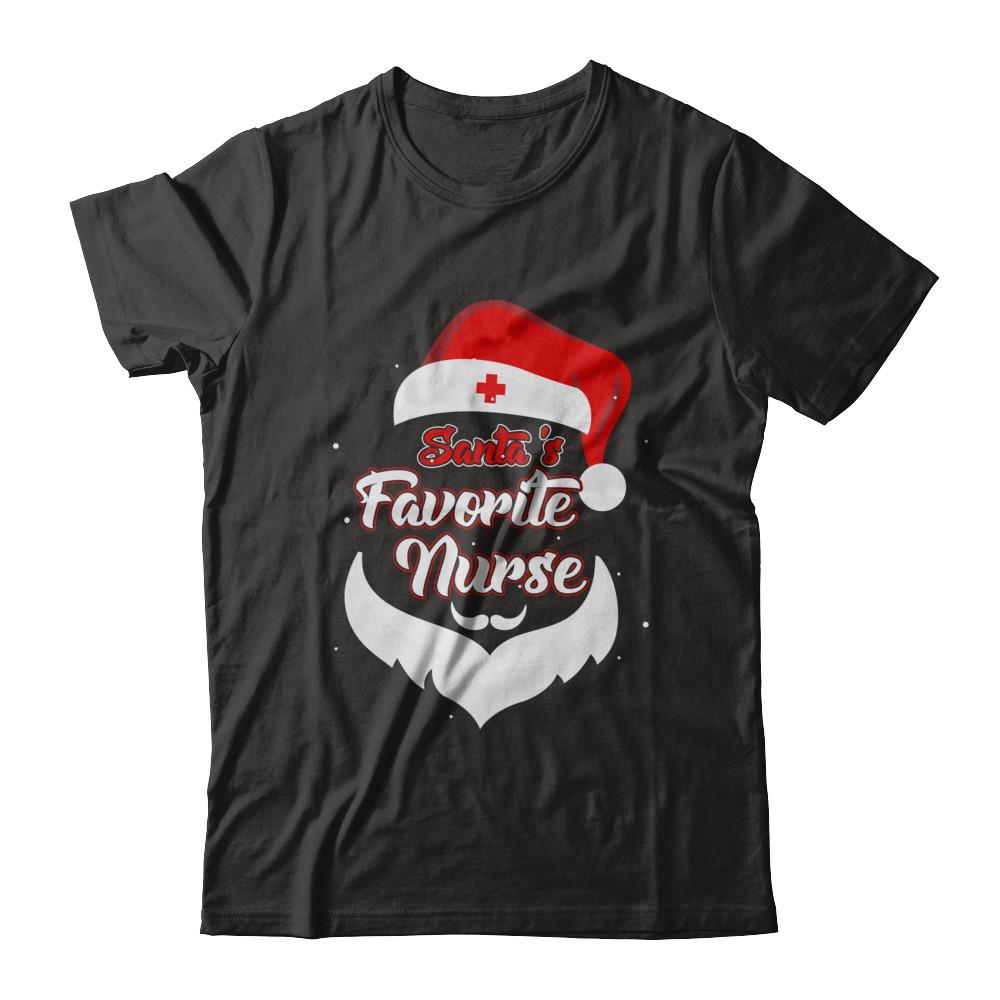 Santa's Favorite Nurse Funny Christmas Nursing