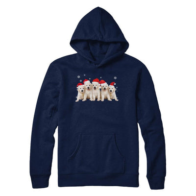 Funny Golden Retriever Puppies Christmas Dog Gift-T-Shirt & Hoodie-Pullover Hoodie-Navy