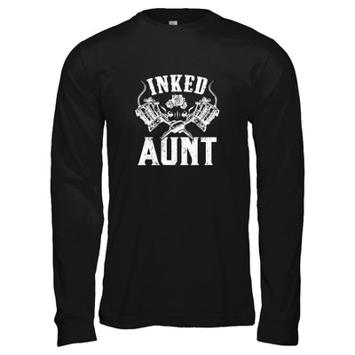 Inked Aunt Rose Tattooed Tattoos-T-Shirt & Tank Top-Long Sleeve T-Shirt-Black