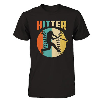 Classic Vintage Retro Style Hitter Baseball-T-Shirt & Hoodie-Premium T-Shirt-Black