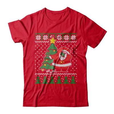 Dabbing Santa Ugly Sweater Christmas-T-Shirt & Sweatshirt-Premium T-Shirt-Red