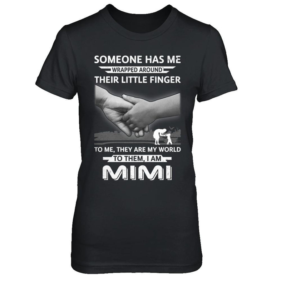 Someone Has Me Wrapped Around Their Little Finger MIMI-T-Shirt & Hoodie-Women's T-Shirt-Black