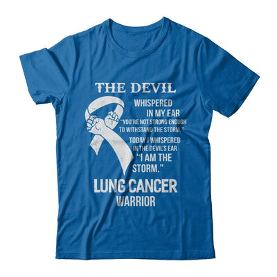 I Am The Storm Support Lung Cancer Warrior Gift-T-Shirt & Hoodie-Classic T-Shirt-Royal