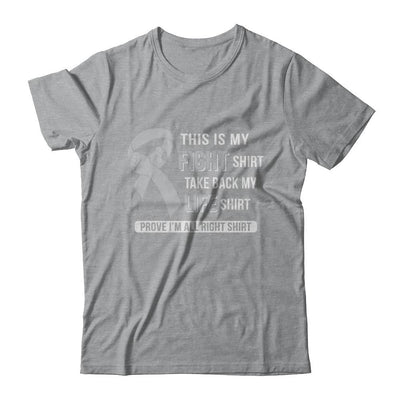 This Is My Fight Brain Cancer Diabetes Awareness-T-Shirt & Hoodie-Classic T-Shirt-Sport Grey