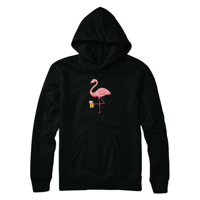 Beer Lover's Pink Flamingo Fun Party Beer-T-Shirt & Tank Top-Pullover Hoodie-Black