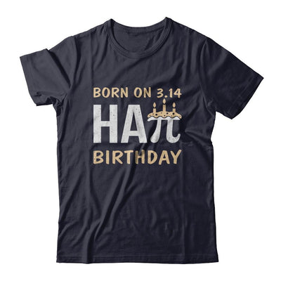 Born On March 14 Happy Pi Day Birthday-T-Shirt & Hoodie-Premium T-Shirt-Midnight Navy