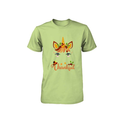 Thanksgiving Unicorn Pumpkin For Kids Youth-Youth Shirt-Toddler T-Shirt-Key Lime