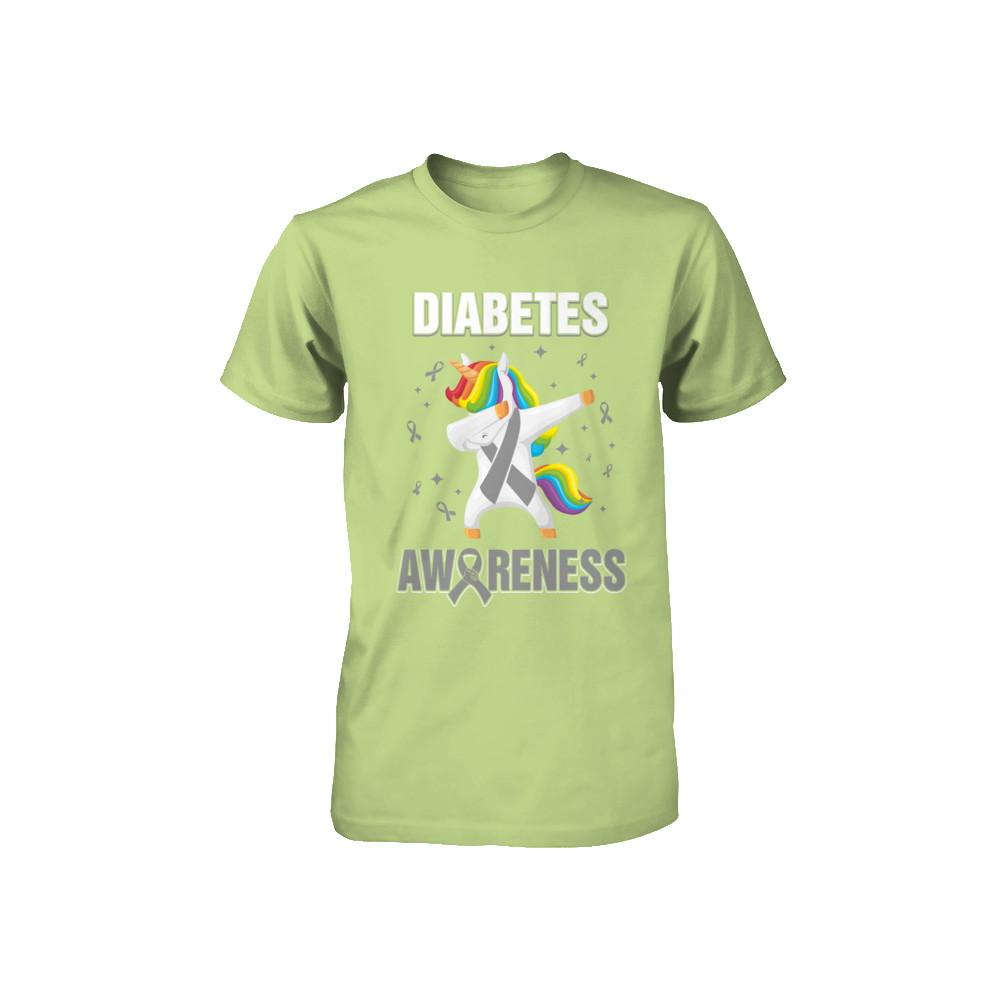 Inspirational Diabetes Awareness Unicorn Support Youth-Youth Shirt-Toddler T-Shirt-Key Lime