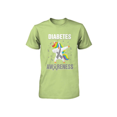 Inspirational Diabetes Awareness Unicorn Support Youth-Youth Shirt-Toddler T-Shirt-Key Lime
